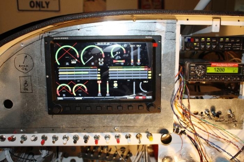 Engine Monitoring System screen