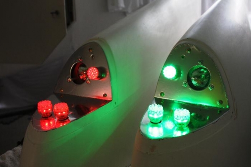 Red and Green Navigation Lights  (Notice the redundancy)