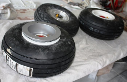 The X-10's Tires Ready to Mount