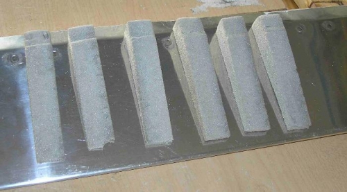 PVC Foam Blocks  to be Inserted in the Trim Tabs