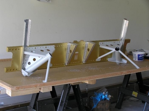 Test Fitting the Landing Gear Mounts to the  Forward Bulkhead Assembly