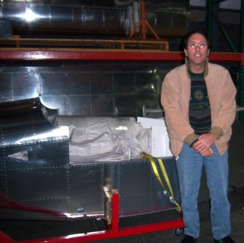 Standing in front of a X-10 Wing /Skin