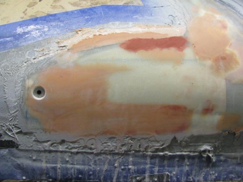 Added Bondo and Holes Cleaned Up Left