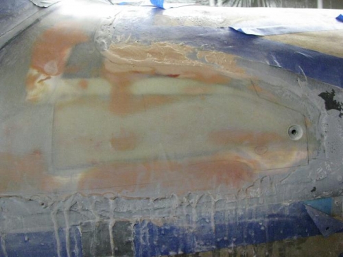 Hole Cleaned Up on Right Side