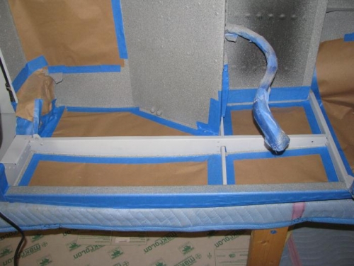 Arm Rests, Side Channels, and Center Section Masked