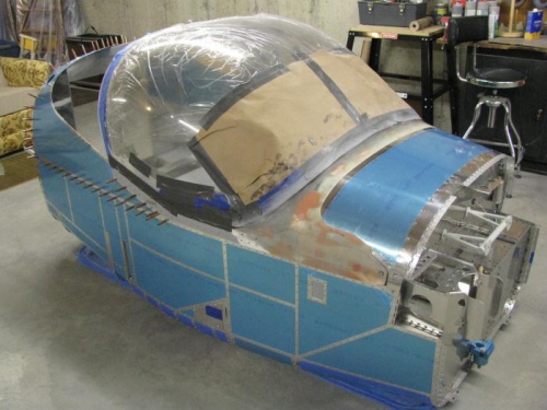 Canopy on Fuselage to Check for Interferences