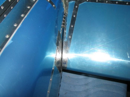 Area needing trim after Stab Removal