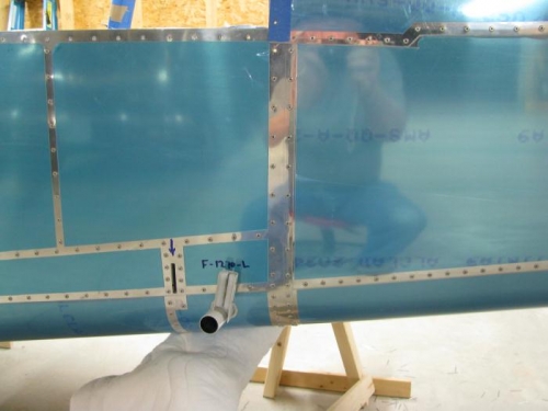 Left Baggage Corner Skin Riveted