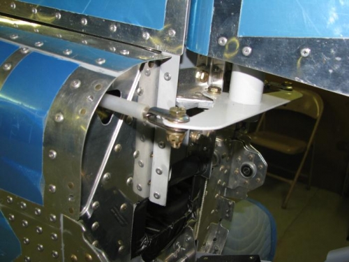 Left Rudder Cable Attachment