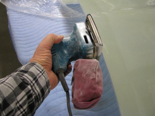 Sanding Cowling Edge