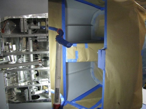 Masking fo Final Painting the Footwells