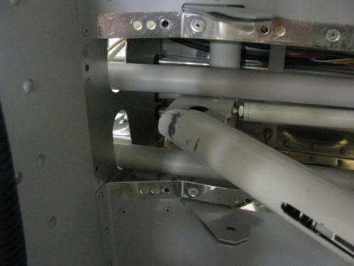 Scratched and Chipped Flap Handle