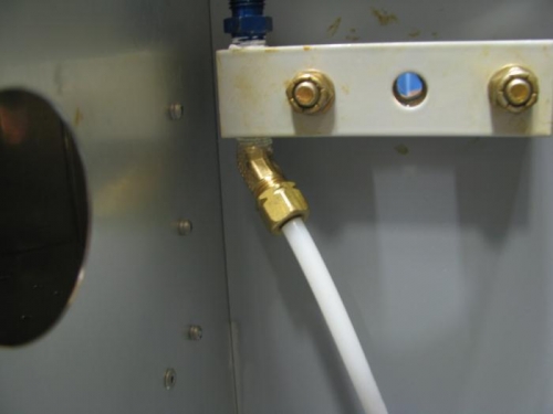 Main Brake Lines Attached to the Gear Attach Brackets