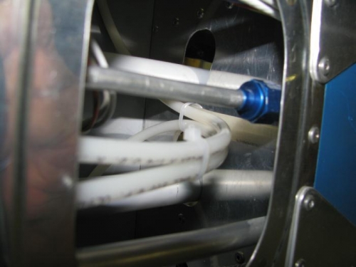 Brake Lines attached to Each Other & to the Center Section Aft Bulkhead