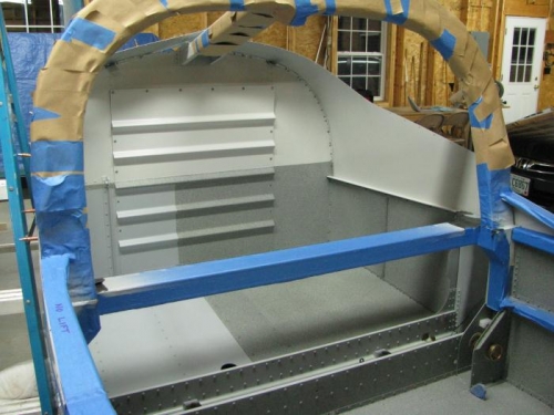 Stone finish in baggage area