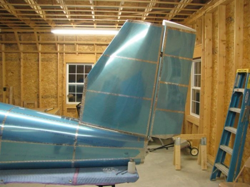 Rudder and V-Stab Installed