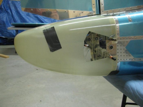 Upper and Lower Tailcone Fairings fitted