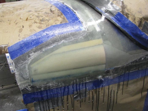 First Heavy Coat of Resin