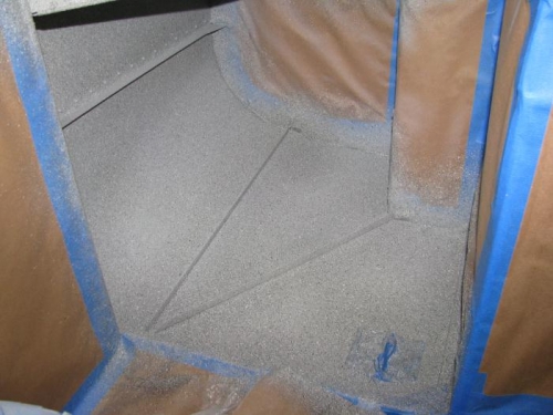 Gray Stone on Footwell Area