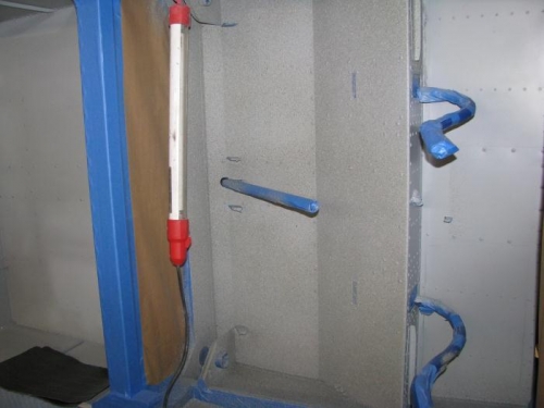 Gray Stone Paint in Seating Area