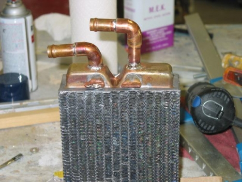 Old damaged heater