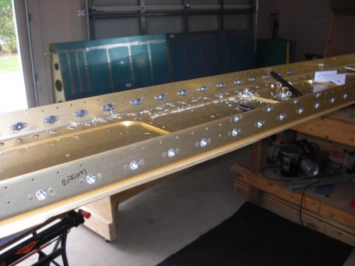 fuel tank nut plates installed