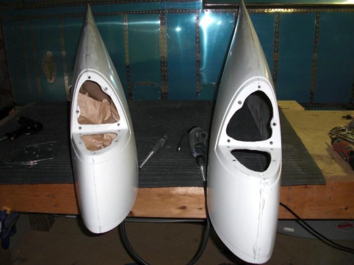 cut holes for mounting plates