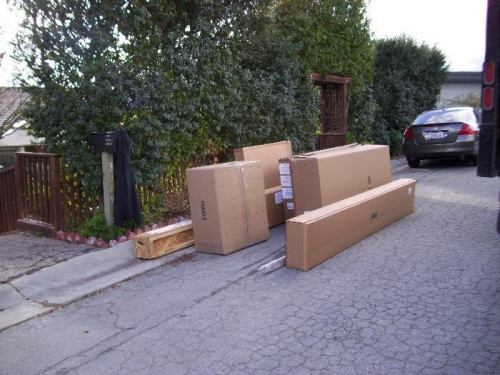 Kit contents - pallet still on the truck