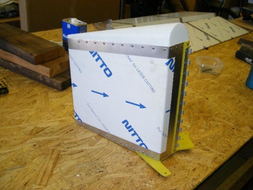 The rudder is complete