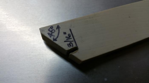 Peek Pry Bar Cut @ 45*