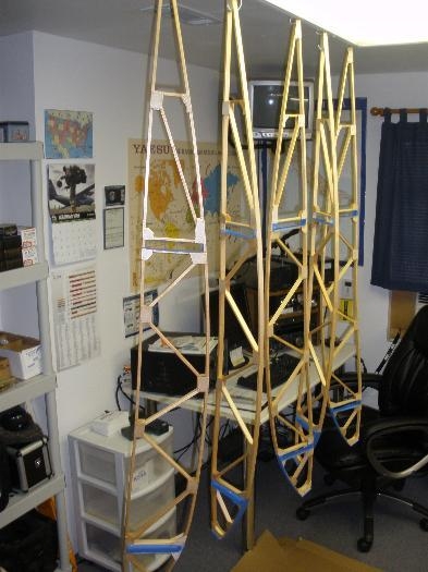 Five Urethande Coated Wing Ribs