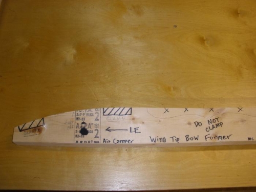 Wing Tip Bow Former - Front