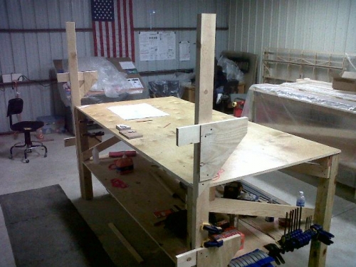 Jig Ready for Spars and Ribs