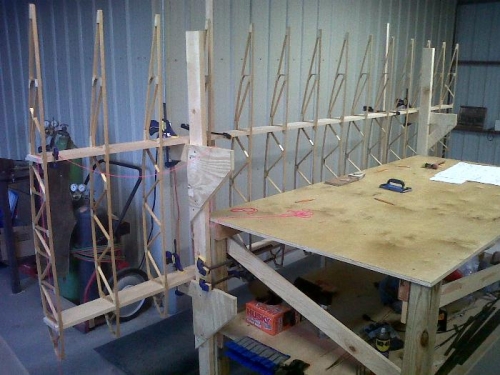 Right Wing Panel on Jig