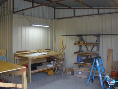 Material storage and Project Preparation Area