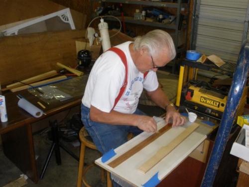 Jim Working Over the Epoxy