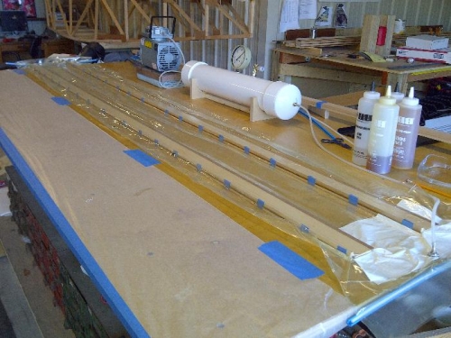 Gluing LE Strips to Outer Caps