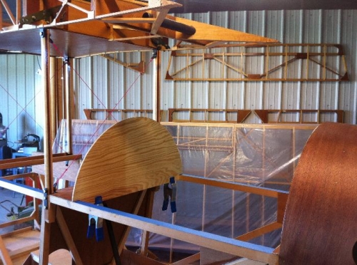 Sizing up the panel template.