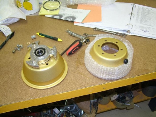 The two halfs of the wheel