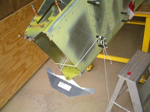 The rudder mounting hardware