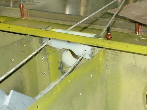 Bulkhead behind front bearing
