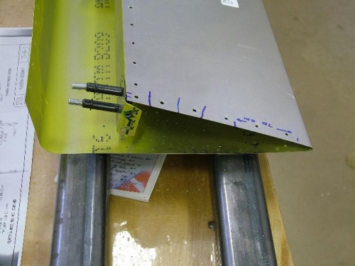 The full rib showing flange