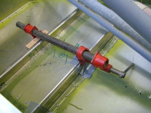 Holding the doubler in place