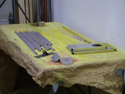 Deburred parts ready for zinc oxide