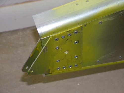 The lower rudder hinge/tie down.