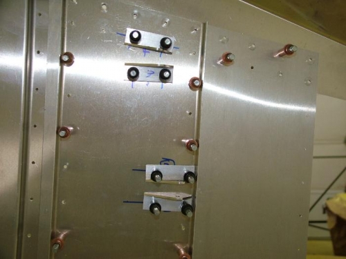 The master cylinder brackets.