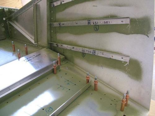 Detail in fwd fuselage