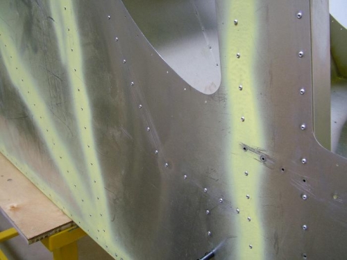 Outside of baggage compartment