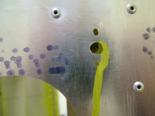 Outside of the bottom skin