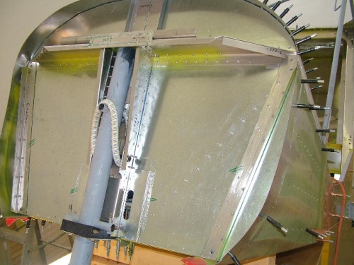 Completed nose gear strut